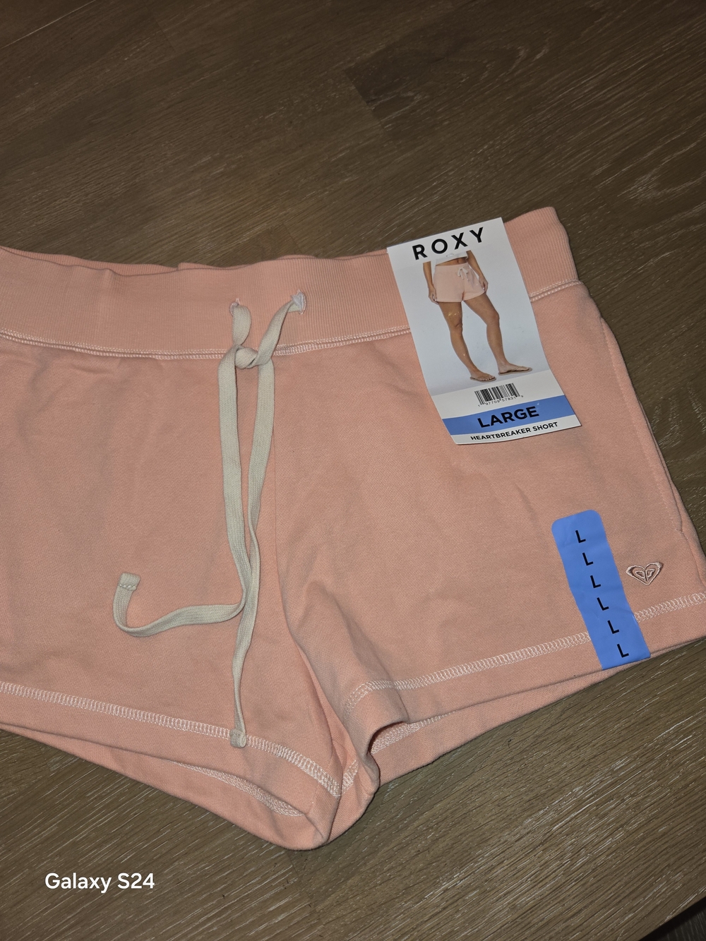Roxy Heartbreaker Short Drawstring Athletic Shorts Sz L New